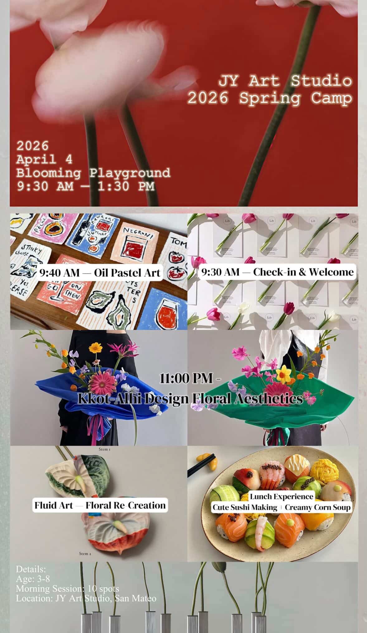 🌸 Blooming Playground · Spring 4/4 9:30am-1:30pm